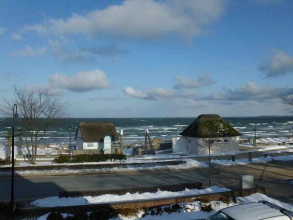 Blick vom Balkon, auch im Winter ein Erlebnis