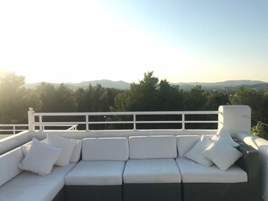 Lounge Area auf der Dachterrasse 