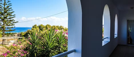 Balkon Aussicht am Meer