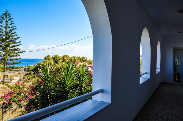 Balkon Aussicht am Meer