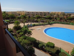 Vista della piscina dalla terrazza