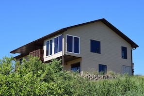 View of house from below
