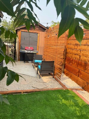 Xeriscape backyard