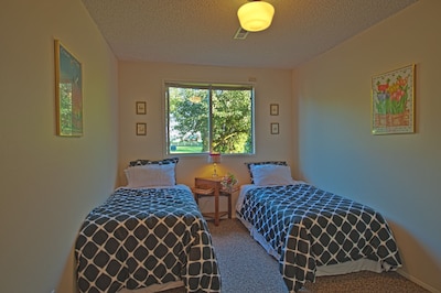 Skagit Valley Guest House bottom floor with stunning views of Mount Baker.