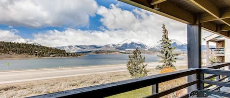 Unbeatable views from Balcony looking across Lake Dillon