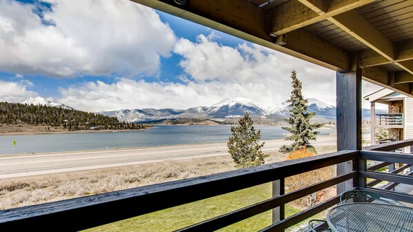 Unbeatable views from Balcony looking across Lake Dillon