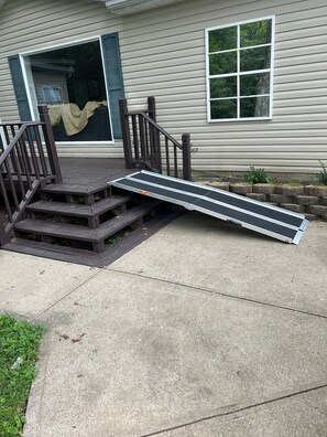 Ramp for wheelchair