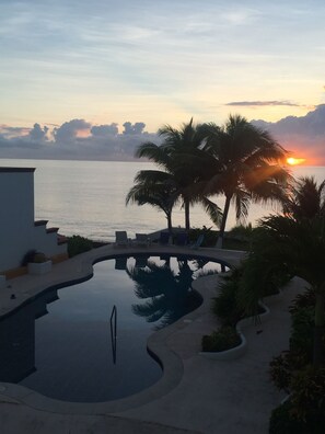 Sunrise view of the Caribbean Sea