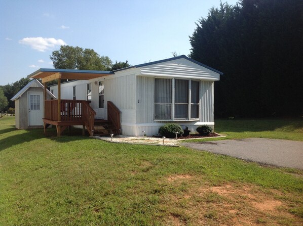 Front porch and parking