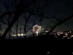 View fireworks from porch!