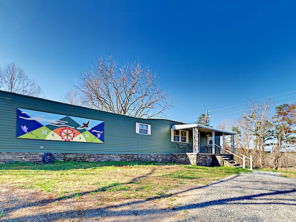 Front view of the home
