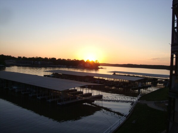 Sunsets on the lake are so beautiful and relaxing after a busy day on the lake.