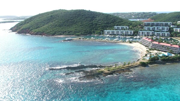 Aerial view of Sapphire Beach