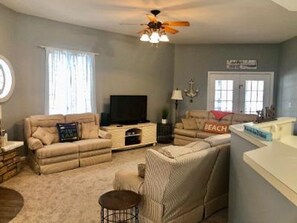 Living Area with 1 pullout sofa sleeper