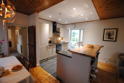 Beautifully restored farm cottage located on stunning deer farm near Edinburgh