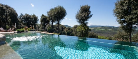 Natural bio pool with a spectacular view