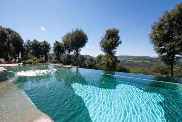Natural bio pool with a spectacular view