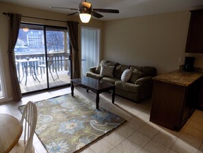 Living room with pull out sofa