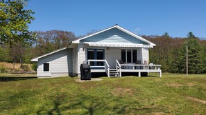 Front of house with deck