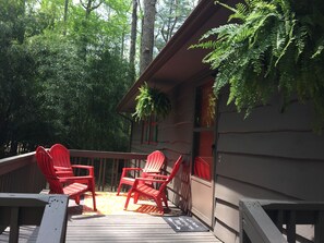 Enjoy your morning coffee on the deck