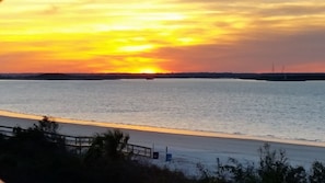 Sunset Dinner Shot. Taken from the balcony.