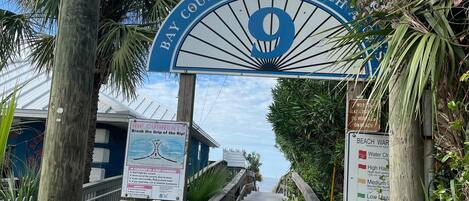 entrance to the beach