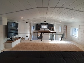 Large loft overlooking living area
