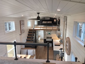Small loft overlooking living area