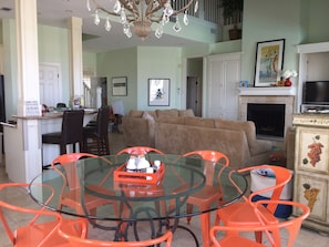 Glass table top for dining or gameplay or crafts! 