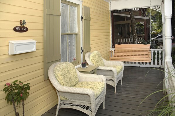 Another view of the front porch.
