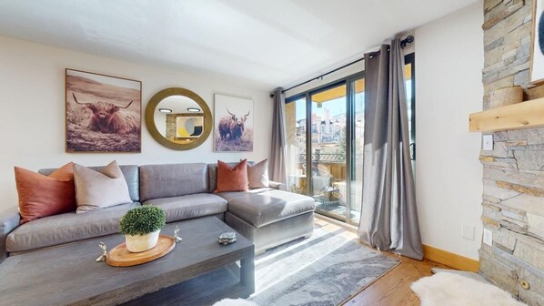 Spacious Living Room with Sofa Bed