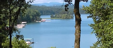 ENJOY The Long Range Lake Chatuge Views from The Rocking Chair Front Porch.