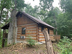 Side view of cabin 