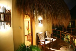 Front entrance at night
