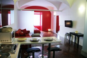 Living Room & Kitchen Corner