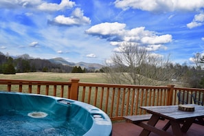 View From your private hot tub overlooking lower horse pasture.