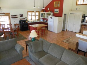 The open floor plan. 