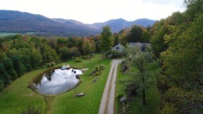 Areal view of the property. 