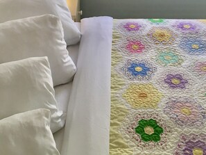 Queen sized bed in separate room