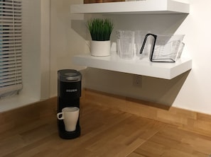 Enjoy the ease of the new Keurig coffee maker