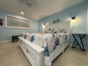 Quartz top bed side tables with bright individual control reading lights
