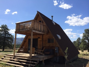 Rear deck and balcony