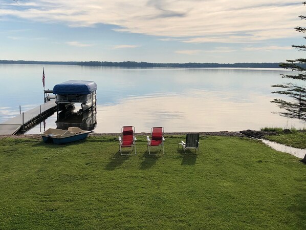 Beautiful lake view from screened in patio