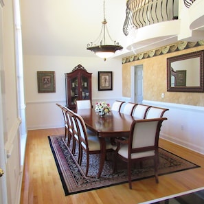 10 chair dining room table, allowing a complete shared experience.