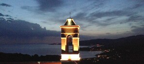 Nightly terrace view of the Gulf of Sagone