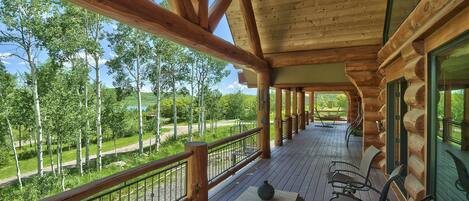 Deck view of lake 