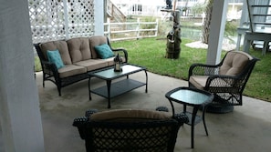 Downstairs seating