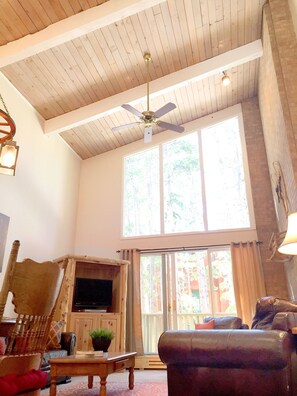 Gorgeous vaulted ceiling w/great natural light