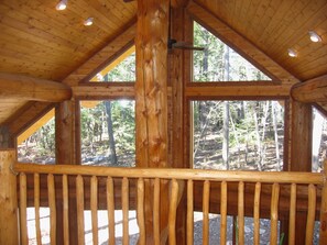 View of forest from loft