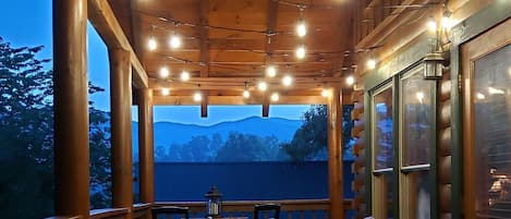 Mountain views from hot tub